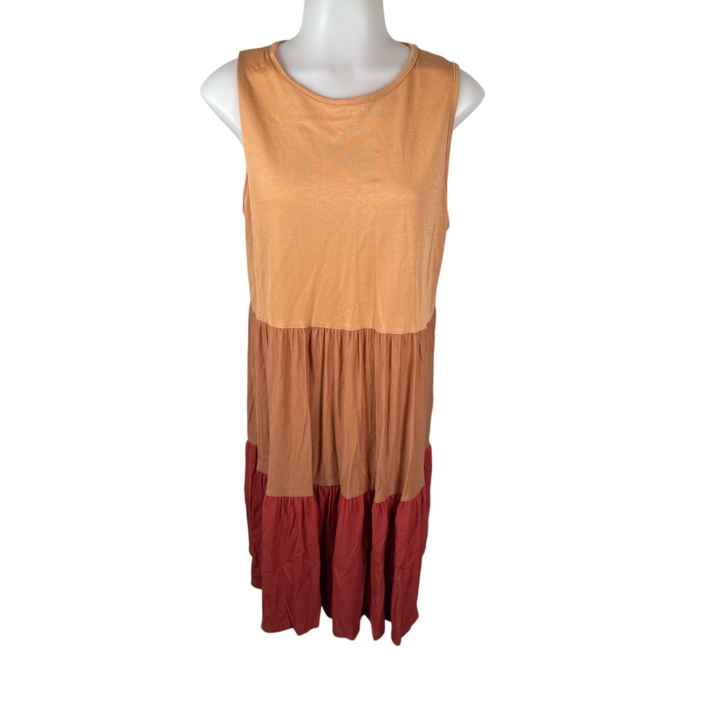 NWT Women's Tres Bien Darling State of Mind Tiered Midi Dress Size Medium
